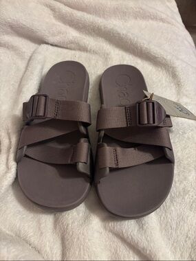 Chaco Purple Slide Sandals with Adjustable Straps